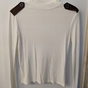 High neck long sleeve top